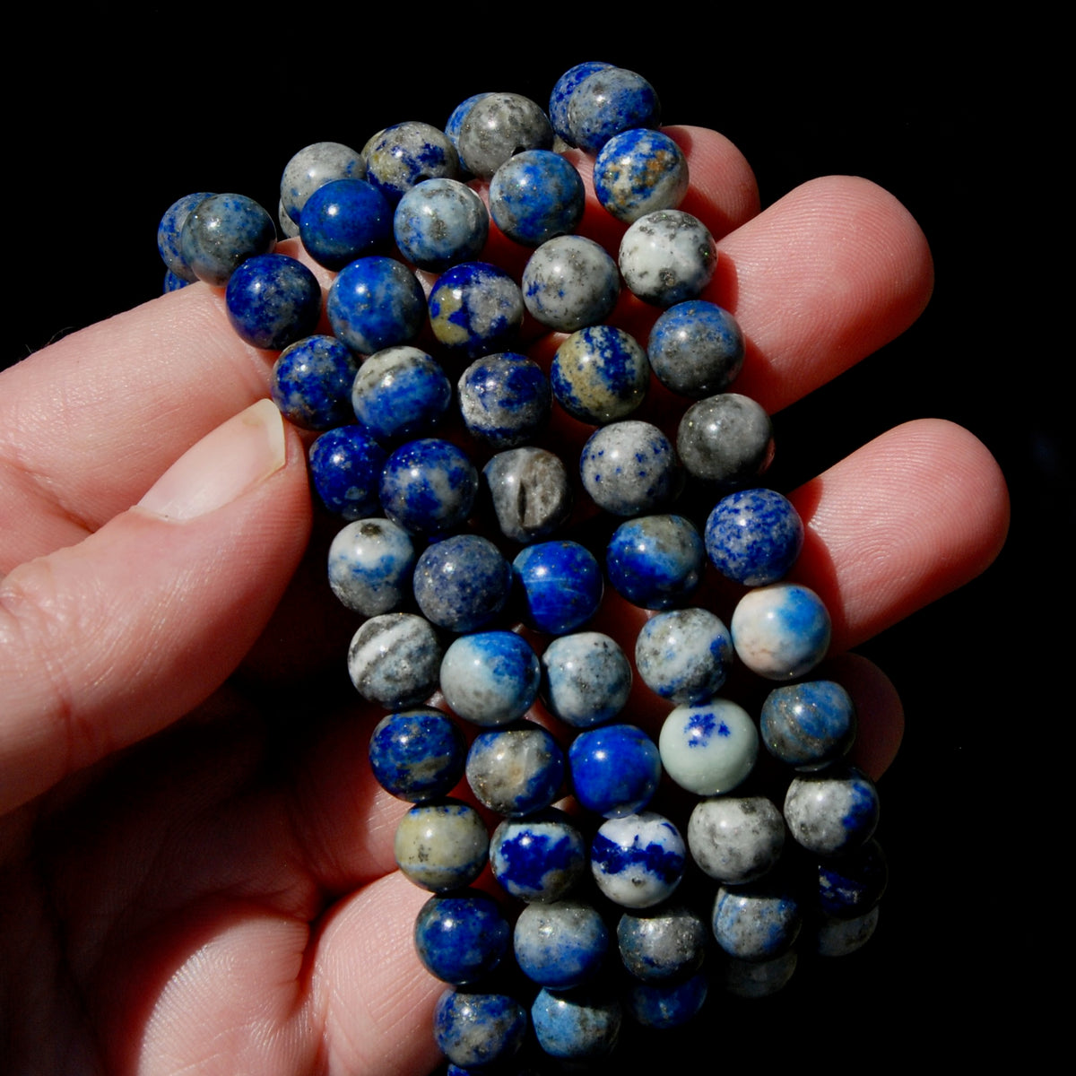 Lapis Lazuli Crystal Beaded Bracelet