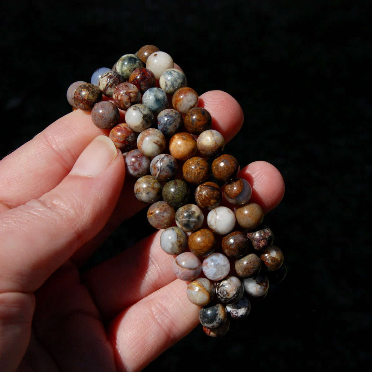 Pietersite Crystal Bracelet, 8mm Natural Gemstone Beads
