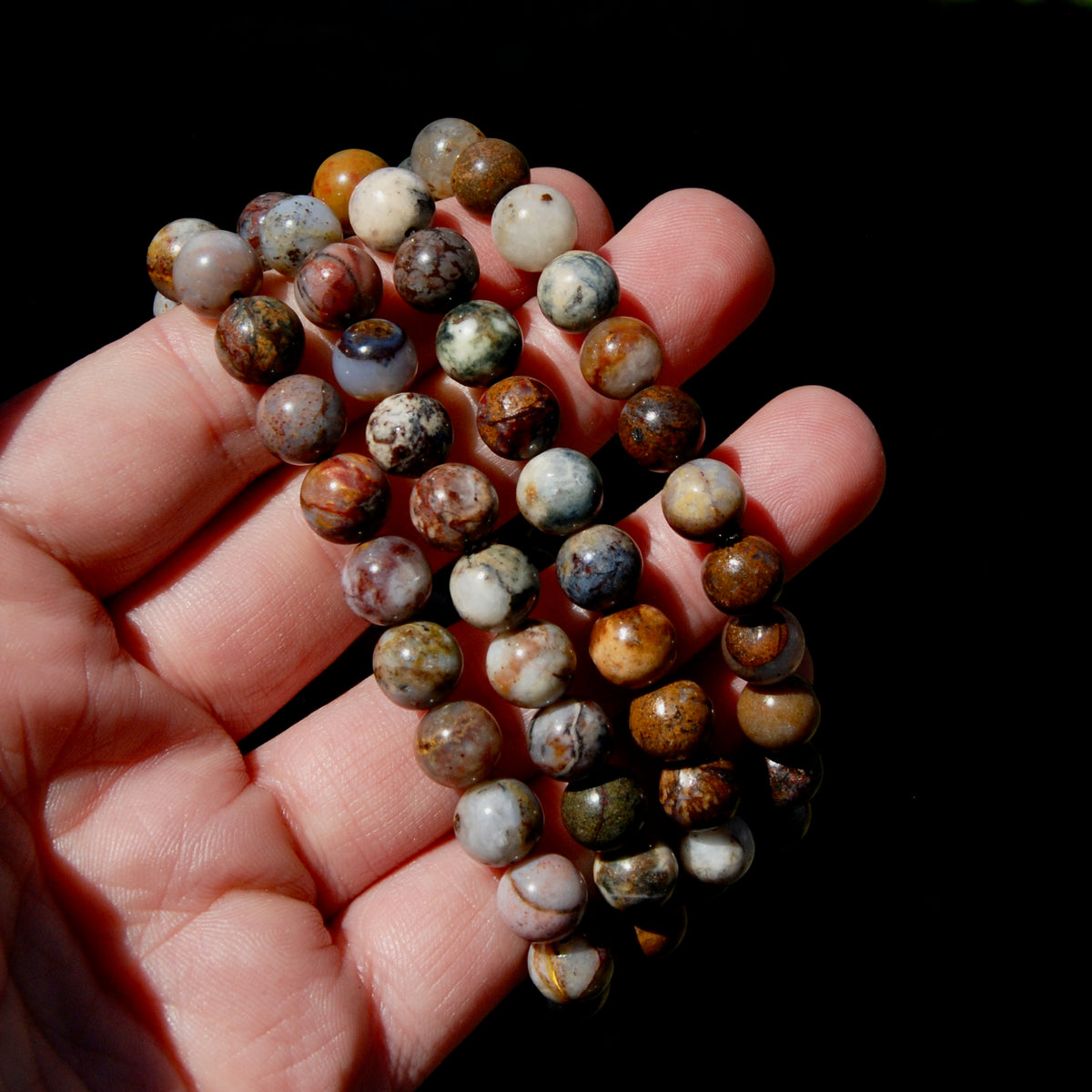Pietersite Crystal Bracelet, 8mm Natural Gemstone Beads
