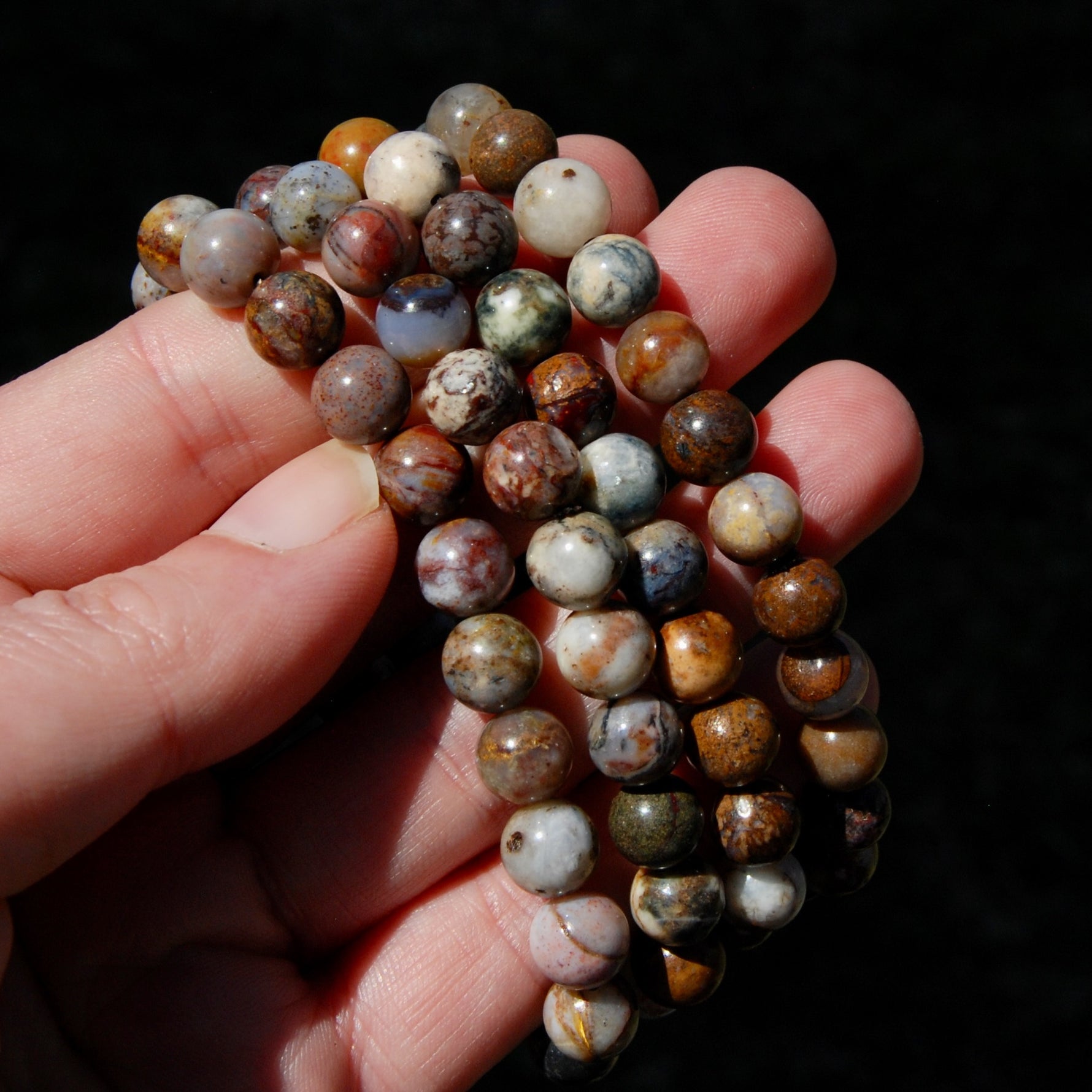 Pietersite Crystal Bracelet, 8mm Natural Gemstone Beads