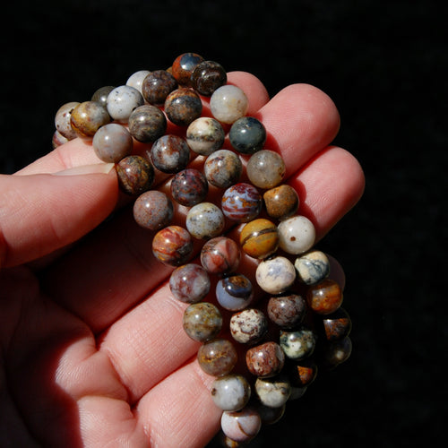 Pietersite Crystal Bracelet, 8mm Natural Gemstone Beads