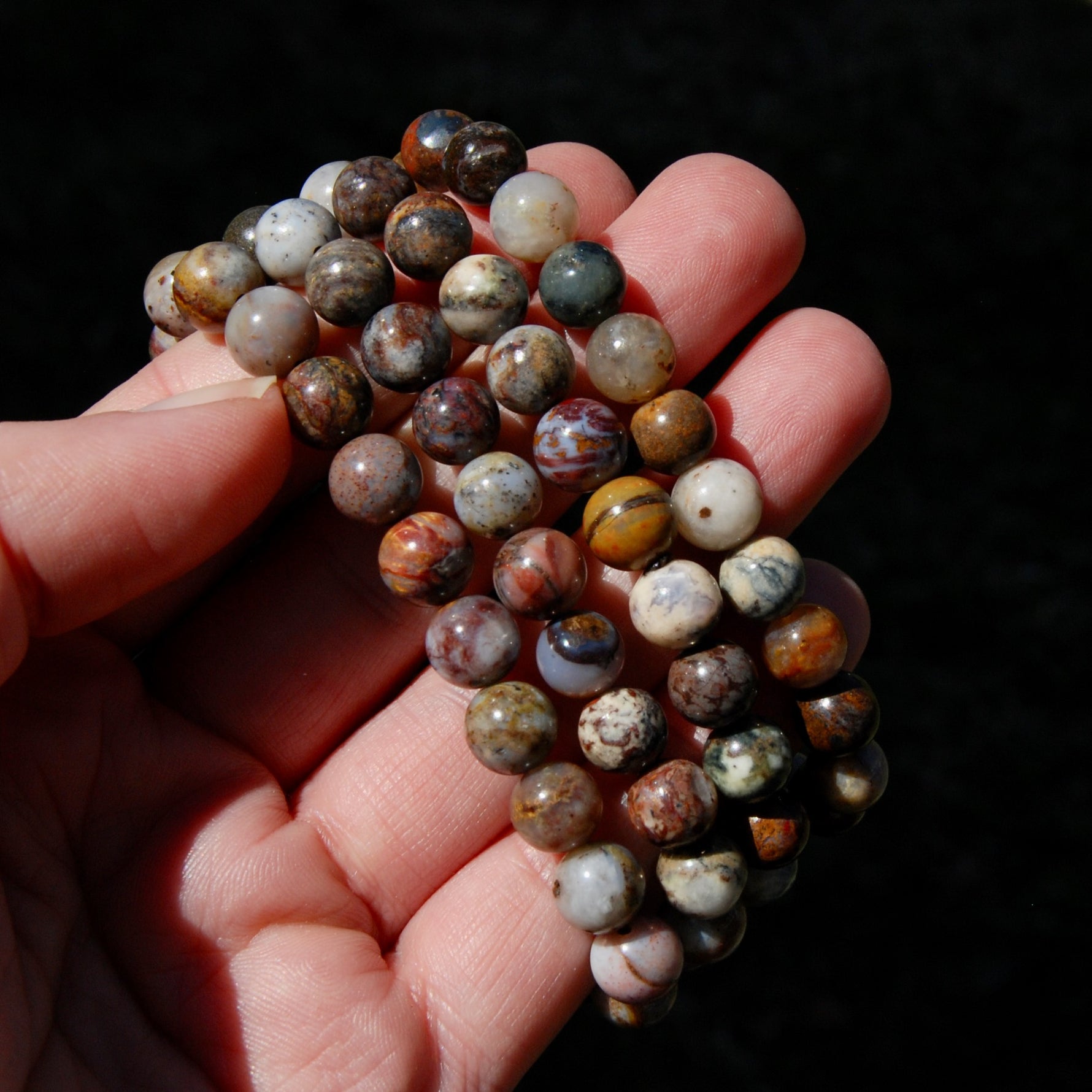 Pietersite Crystal Bracelet, 8mm Natural Gemstone Beads