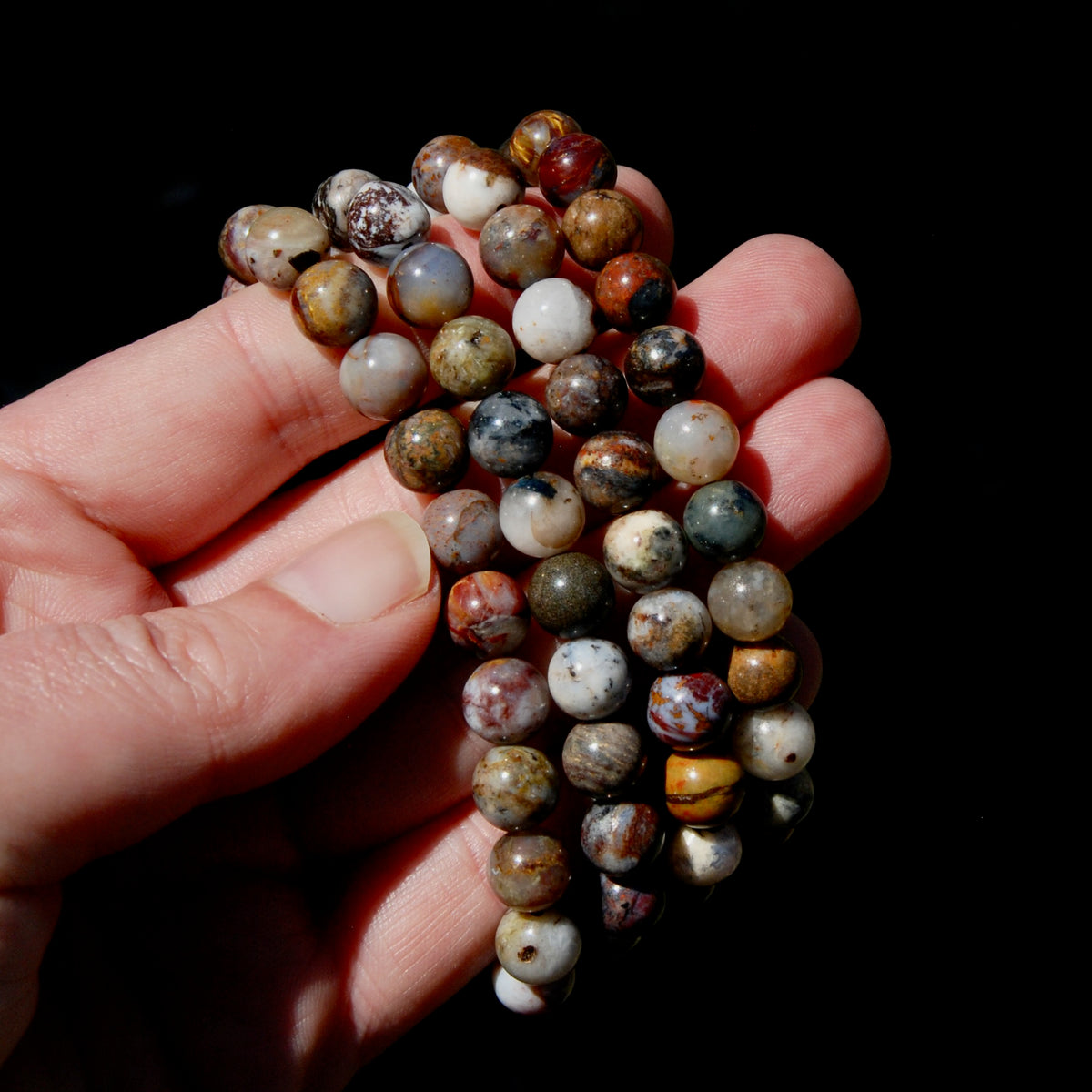 Pietersite Crystal Bracelet, 8mm Natural Gemstone Beads