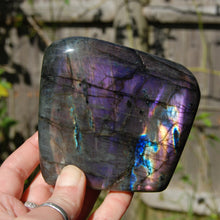 Load image into Gallery viewer, Large 1.5LB Purple Labradorite Crystal Freeform Tower, Crystal of Transformation
