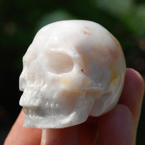 Sakura Agate Crystal Skull 