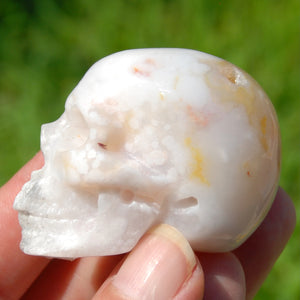 Sakura Agate Crystal Skull 