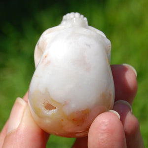 Sakura Agate Crystal Skull 