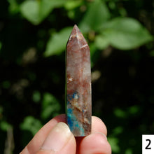 Load image into Gallery viewer, Phoenix Stone Ajoite Malachite Azurite Chrysocolla Quartz Crystal Tower, Messina Mine
