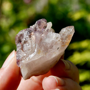 Smoky Amethyst Quartz Crystal Cluster, Specular Hematite Amethyst