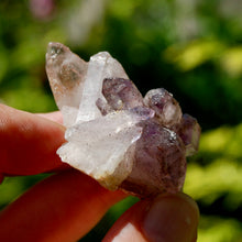 Load image into Gallery viewer, Smoky Amethyst Quartz Crystal Cluster, Specular Hematite Amethyst
