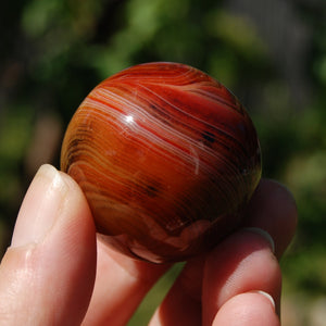 Red Banded Agate Sardonyx Crystal Sphere