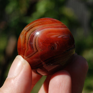 Red Banded Agate Sardonyx Crystal Sphere