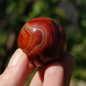 Red Banded Agate Sardonyx Crystal Sphere