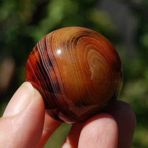 Red Banded Agate Sardonyx Crystal Sphere