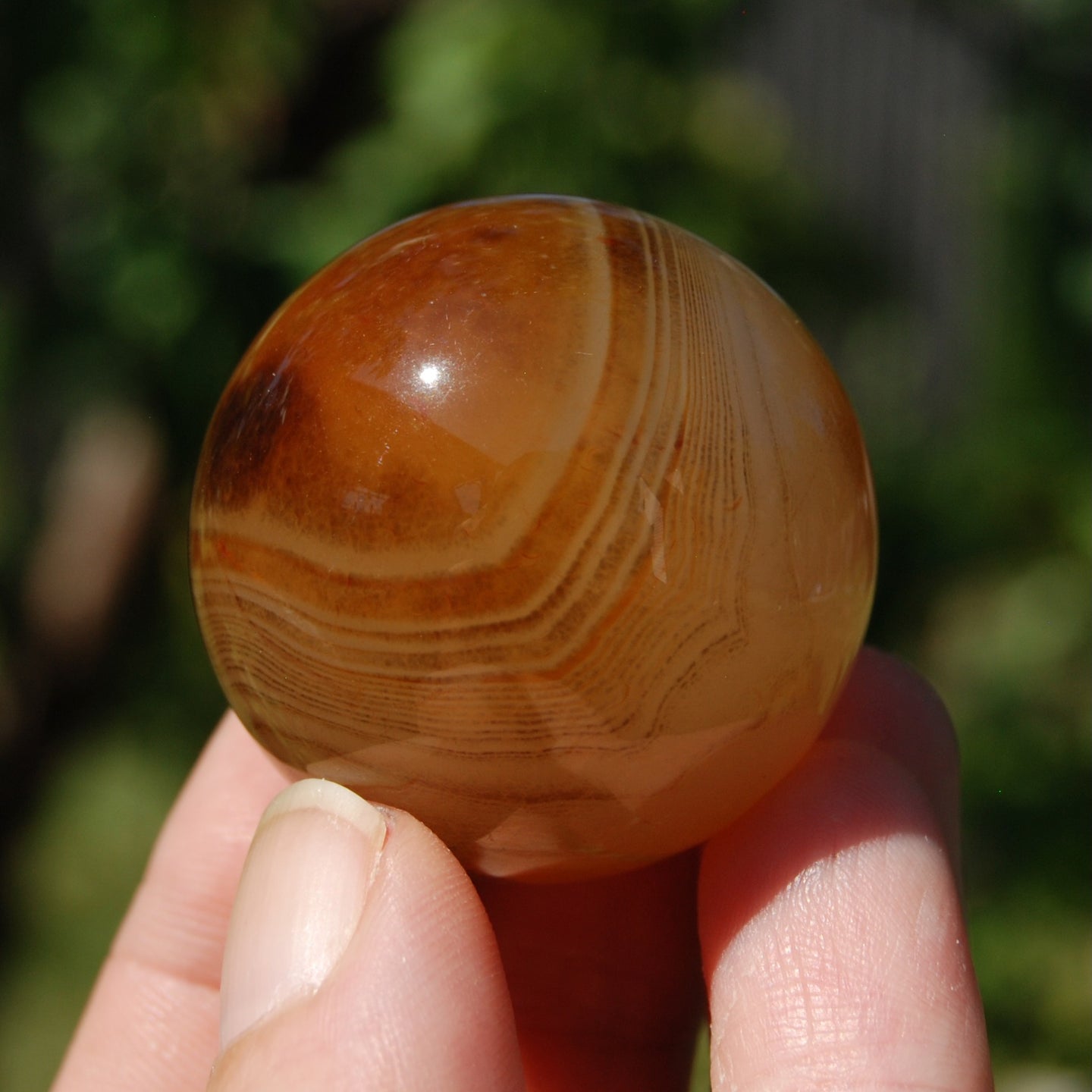 Banded Agate Sardonyx Crystal Sphere