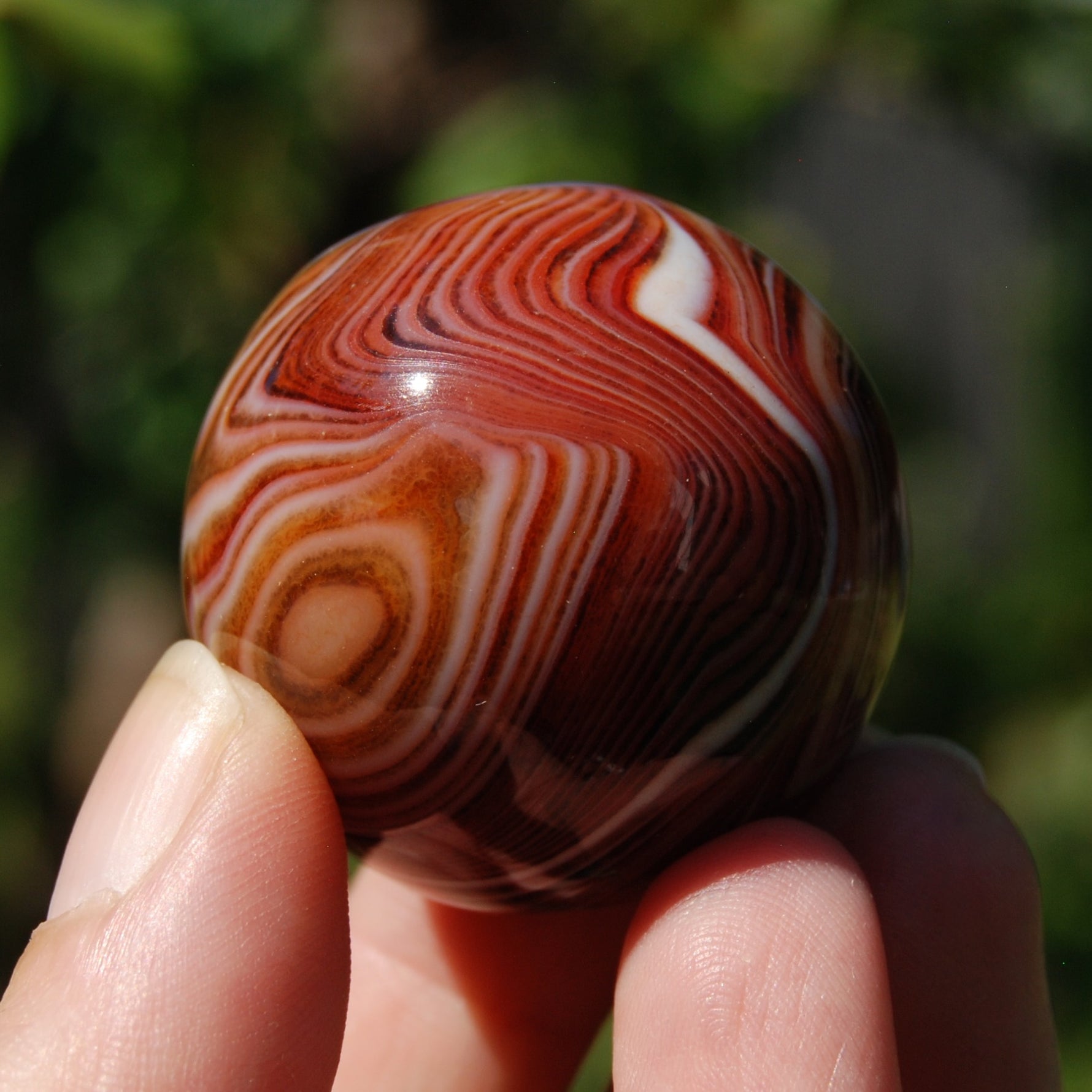 Red Banded Agate Sardonyx Crystal Sphere