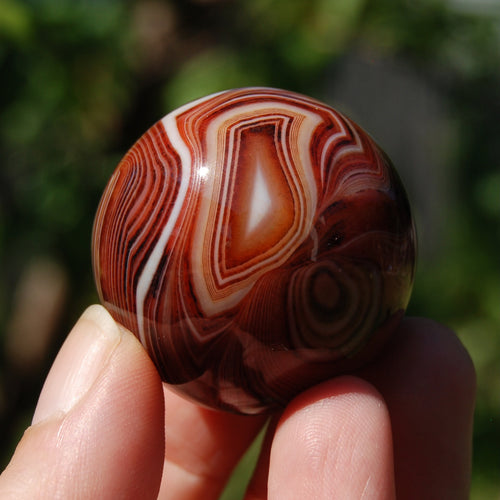 Red Banded Agate Sardonyx Crystal Sphere