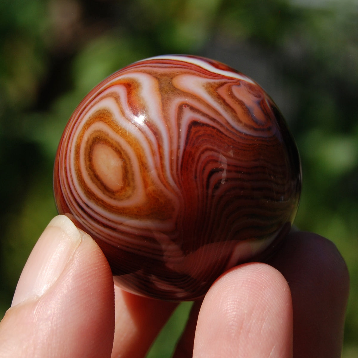 Red Banded Agate Sardonyx Crystal Sphere