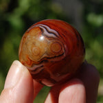 Red Banded Agate Crystal Sphere, Sardonyx