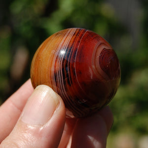 Red Banded Agate Sardonyx Crystal Sphere