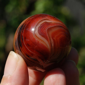 Red Banded Agate Sardonyx Crystal Sphere