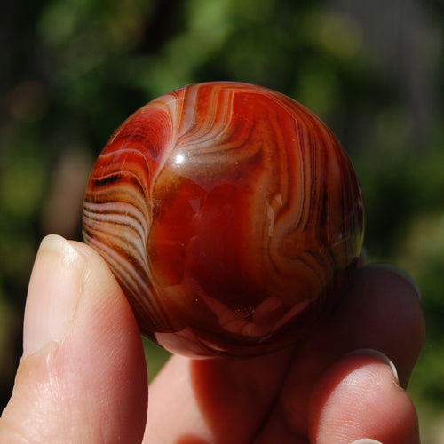 Red Banded Agate Sardonyx Crystal Sphere