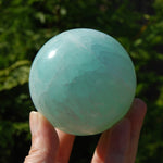 AAA Caribbean Blue Calcite Crystal Sphere, Pakistan