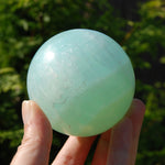 AAA Caribbean Blue Calcite Crystal Sphere, Pakistan