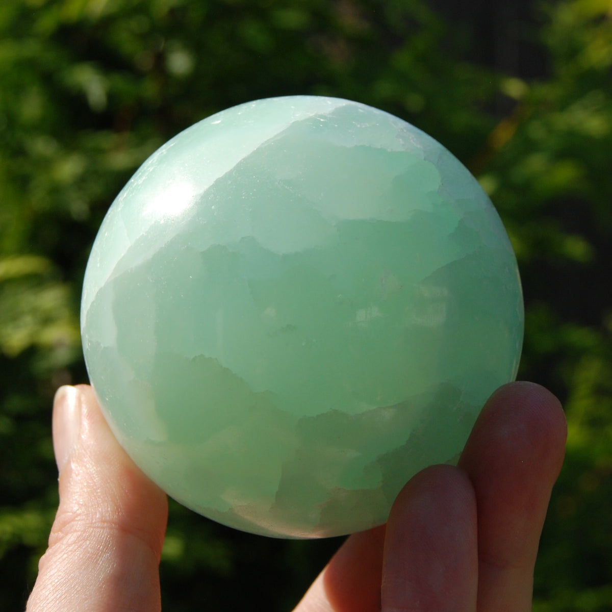 AAA Caribbean Blue Calcite Crystal Sphere, Pakistan