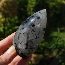 Load image into Gallery viewer, Black Tourmaline Clear Quartz Crystal Flame Tower
