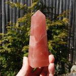 Rose Pink Calcite Crystal Tower