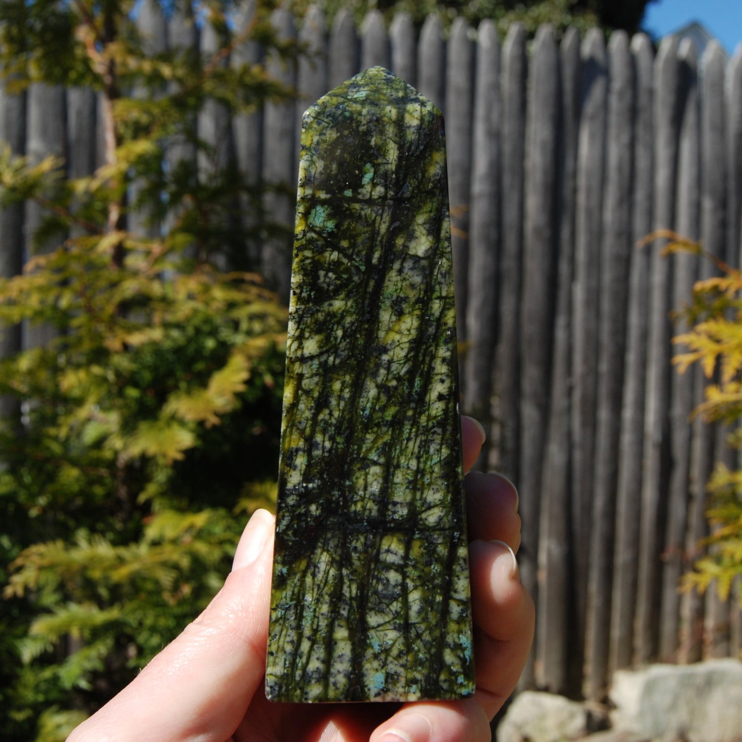 Serpentine Crystal Tower
