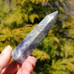 Purple Chalcedony Crystal Tower, Violet Agate,