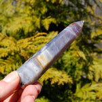 Purple Chalcedony Crystal Tower, Violet Agate