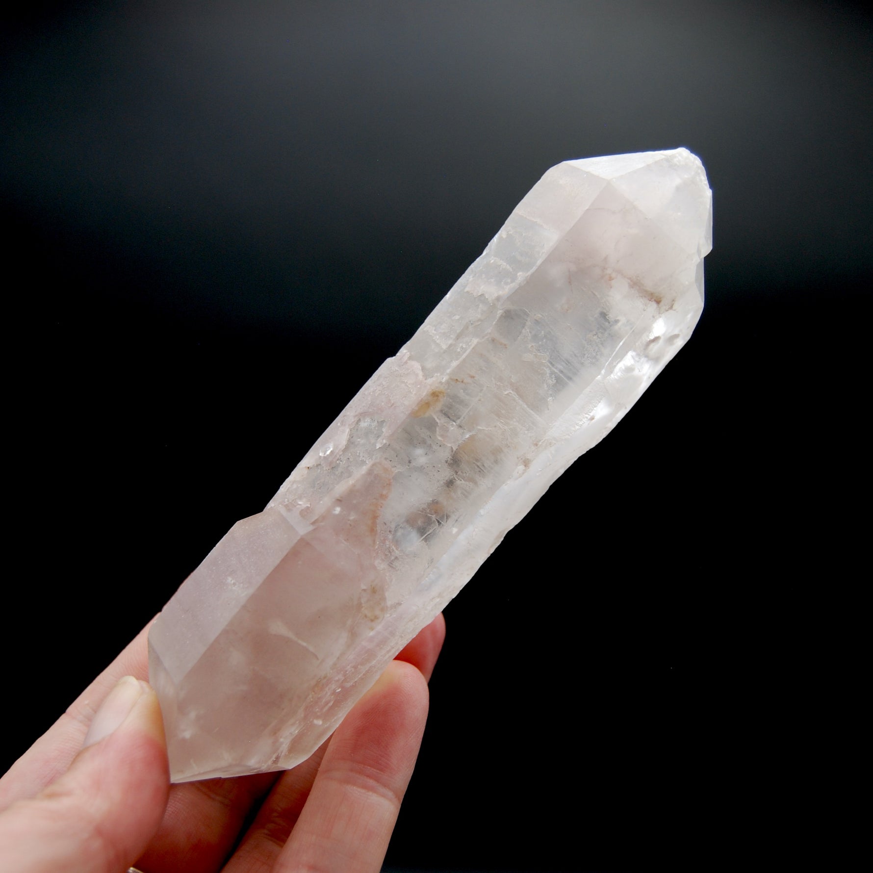Pink Lithium Lemurian Quartz Crystal Rosetta Stone Starbrary