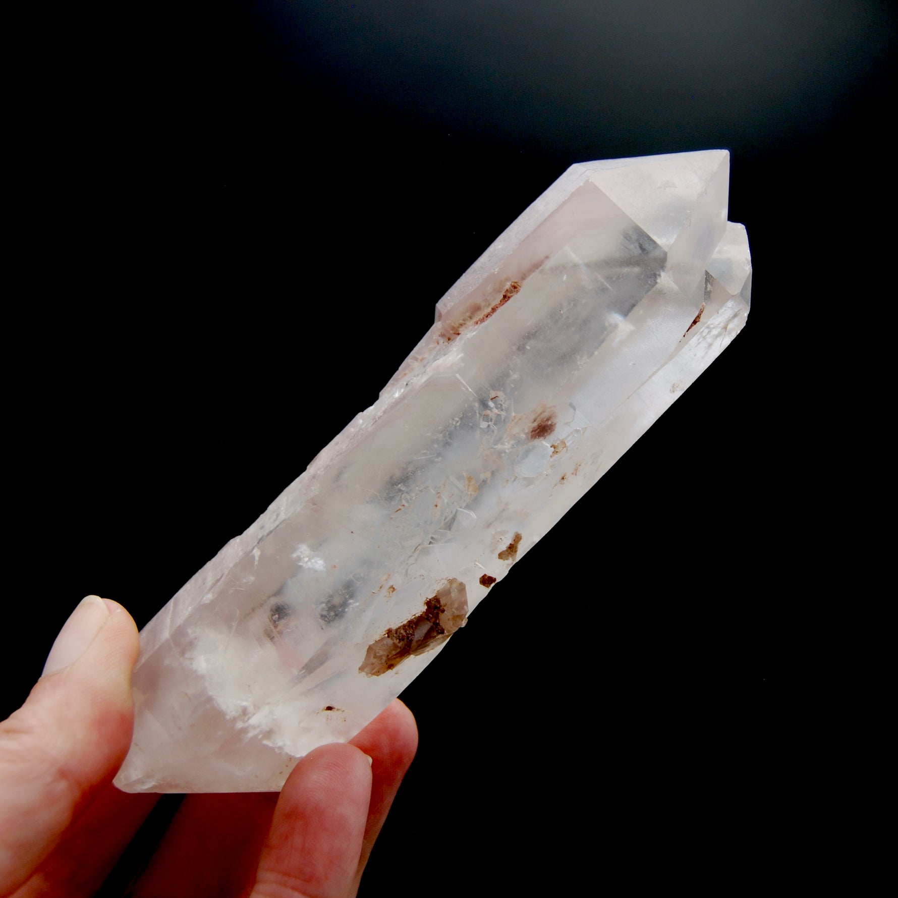 Pink Lithium Lemurian Quartz Crystal Rosetta Stone Starbrary