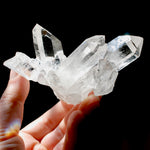 Cosmic Tantric Twin Channeler Lemurian Silver Quartz Crystal Starbrary Cluster Optical Corinto, Brazil