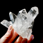 Cosmic Tantric Twin Channeler Lemurian Silver Quartz Crystal Starbrary Cluster Optical Corinto, Brazil