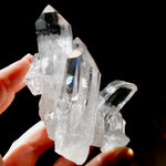 Cosmic Tantric Twin Channeler Lemurian Silver Quartz Crystal Starbrary Cluster Optical Corinto, Brazil