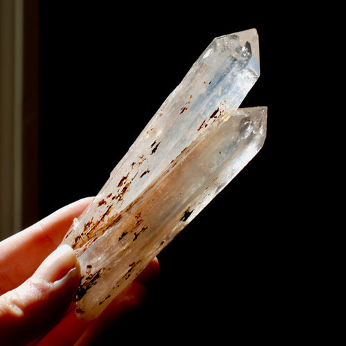 Colombian Blue Smoke Lemurian Quartz Crystal