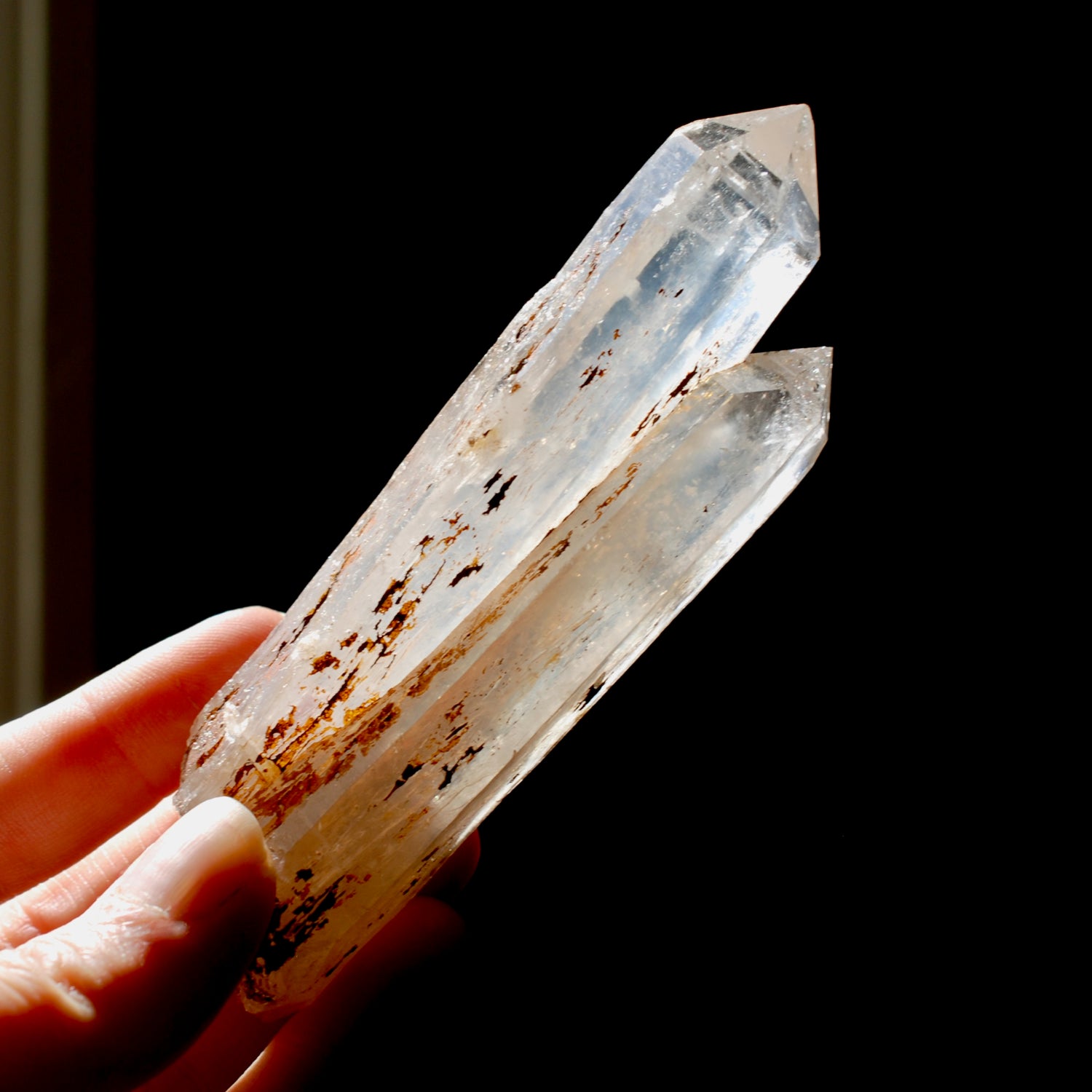 Colombian Blue Smoke Lemurian Quartz Crystal