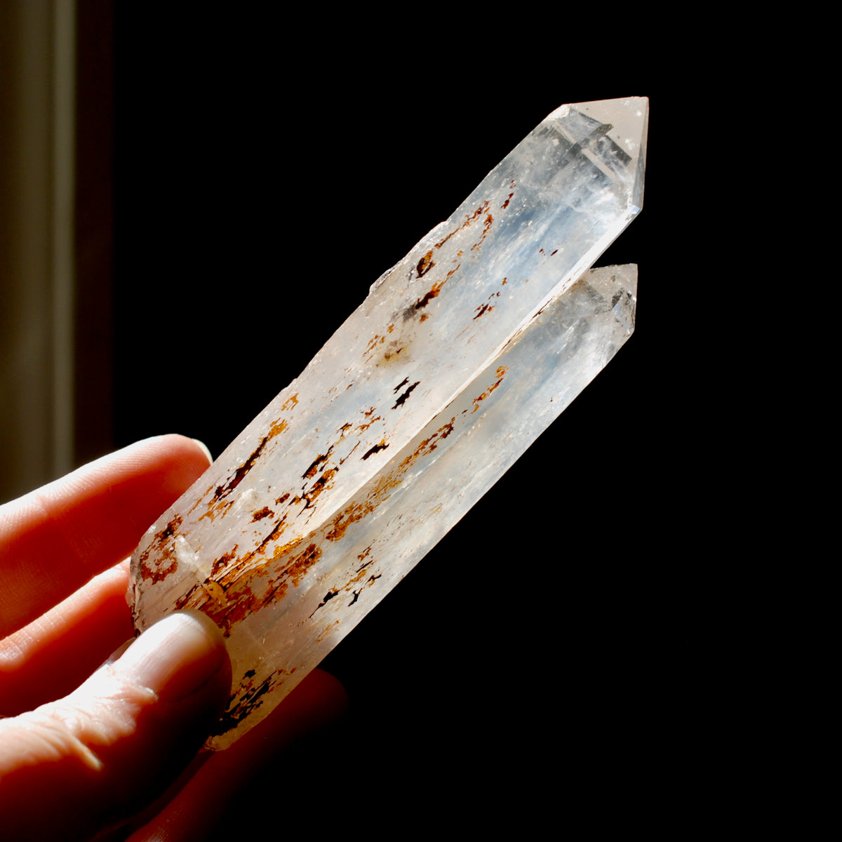 Colombian Blue Smoke Lemurian Quartz Crystal