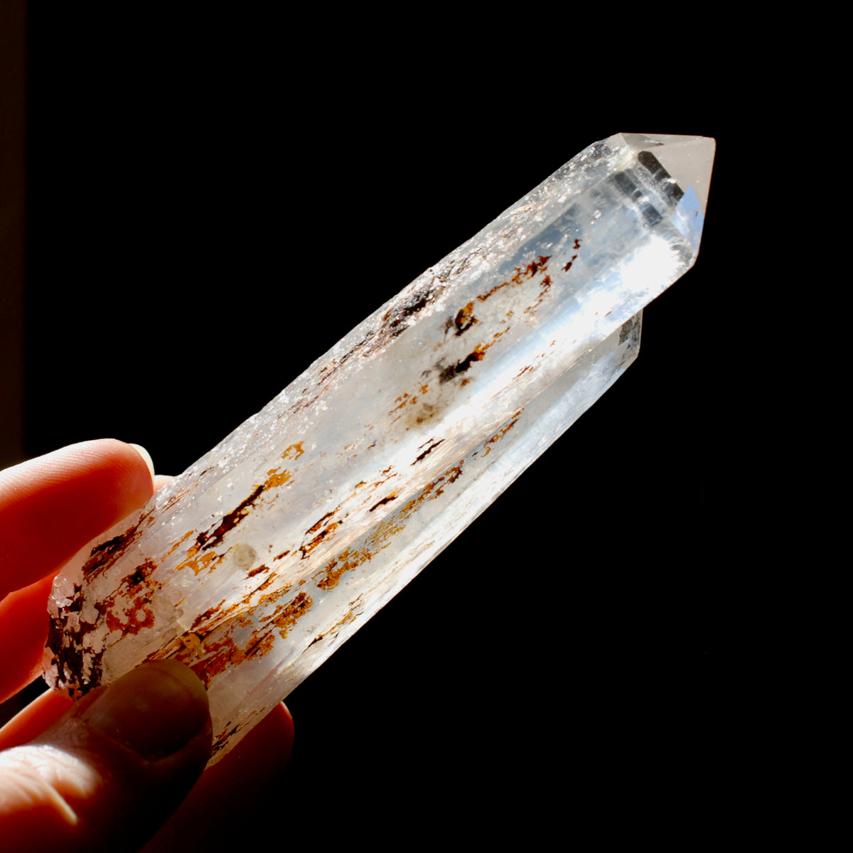 Colombian Blue Smoke Lemurian Quartz Crystal