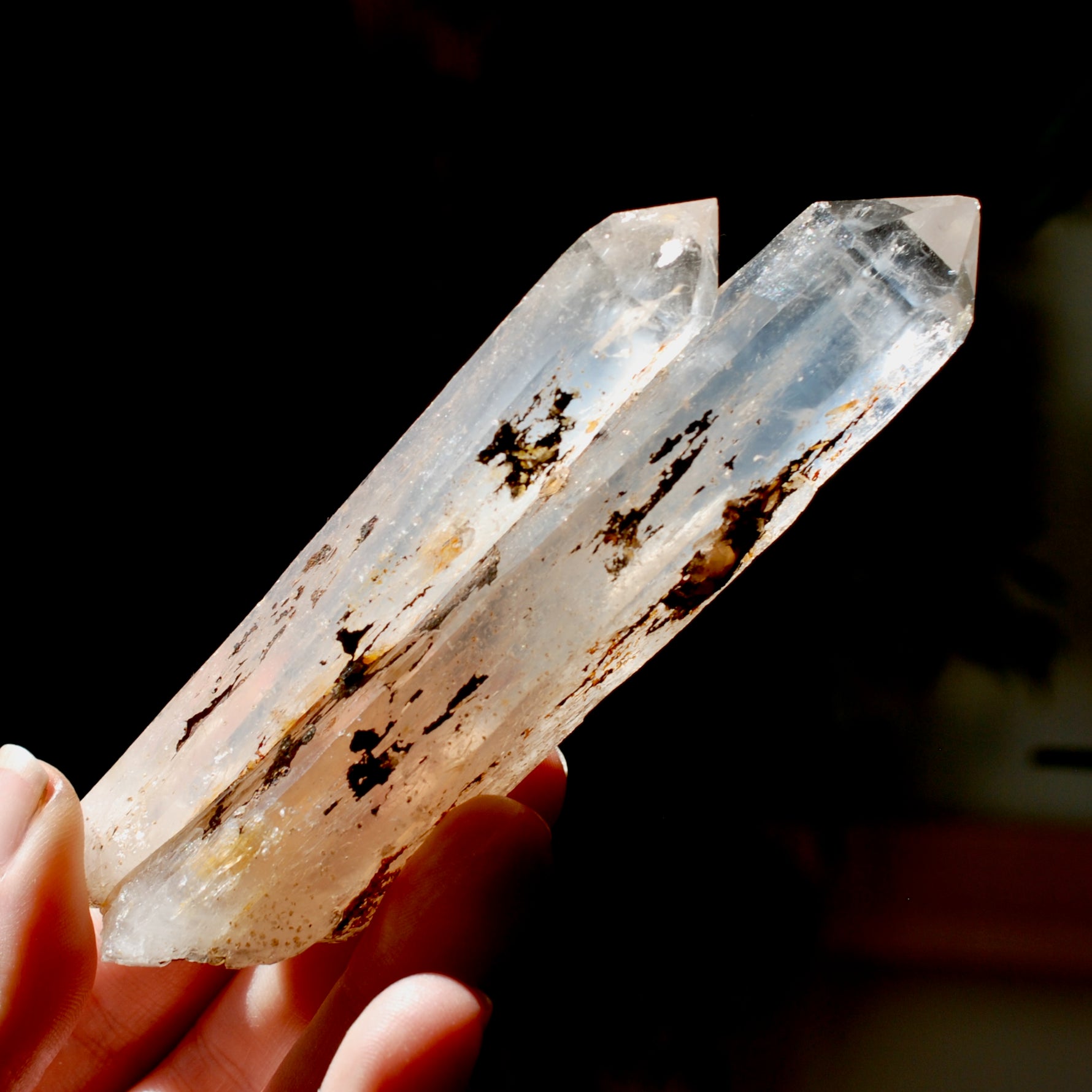 Colombian Blue Smoke Lemurian Quartz Crystal