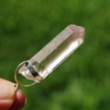 Load image into Gallery viewer, Dow Channeler Phantom Pyramid Pink Lithium Lemurian Seed Crystal Pendant
