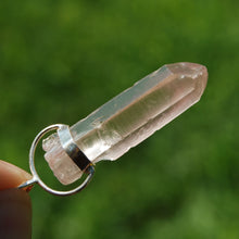 Load image into Gallery viewer, Dow Channeler Phantom Pyramid Pink Lithium Lemurian Seed Crystal Pendant
