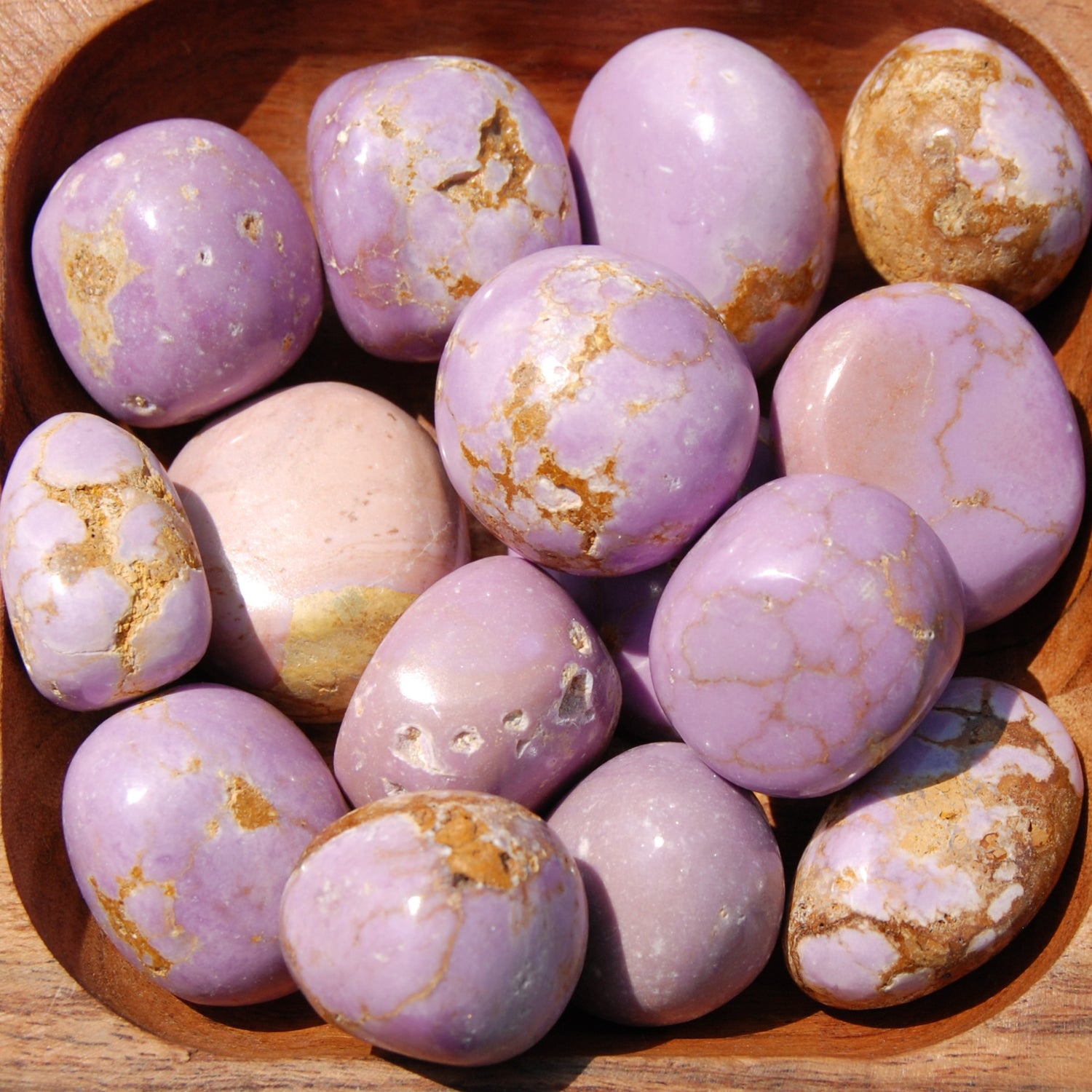 Phosphosiderite Crystal Tumbled Stones