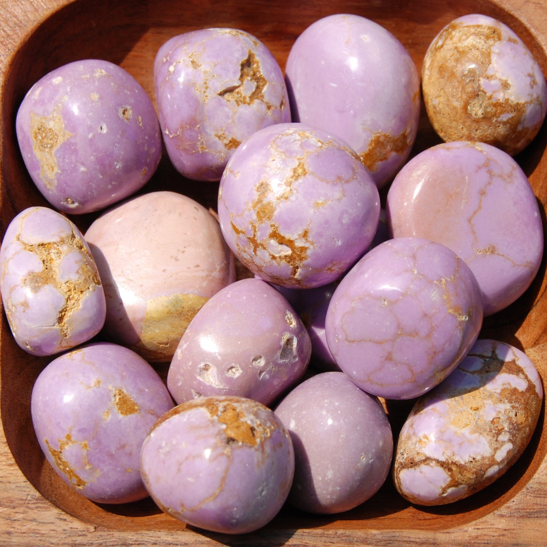 Phosphosiderite Crystal Tumbled Stones