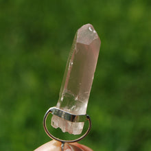 Load image into Gallery viewer, Dow Channeler Phantom Pyramid Pink Lithium Lemurian Seed Crystal Pendant
