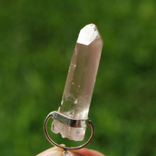 Load image into Gallery viewer, Dow Channeler Phantom Pyramid Pink Lithium Lemurian Seed Crystal Pendant
